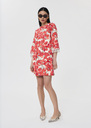Rivanne red floral print cotton dress Poppy TARA JARMON US