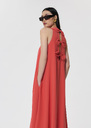 Roxanne red crepe dress Green, Poppy TARA JARMON US