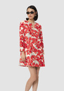 Rheala red floral print cotton dress Poppy TARA JARMON US
