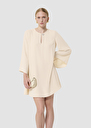 Raonie ecru crepe dress Green, Off-white, Poppy TARA JARMON US