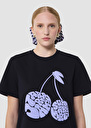 Taracherry midnight blue jersey T-shirt Night TARA JARMON US