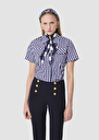 Taormina blue gingham top Night TARA JARMON US