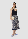 Tamara midnight-blue crepe top Green, Night, Off-white TARA JARMON US