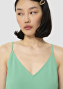 Tamara green crepe top Green, Night, Off-white TARA JARMON US