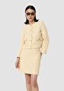 Vinny yellow flammed fabric jacket Green, Vanilla TARA JARMON US