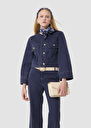 Vick blue dark denim jacket Indigo TARA JARMON US