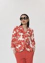 Valensole red floral prints cotton jacket Poppy TARA JARMON US