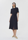 Ricochet midnight-blue fluid crepe dress Night TARA JARMON US