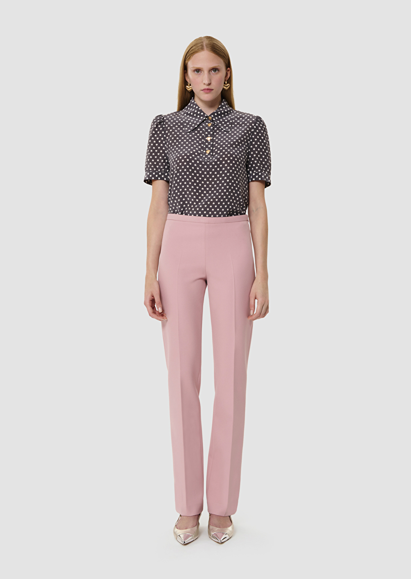 Papillon pink double canvas pants Blush TARA JARMON US