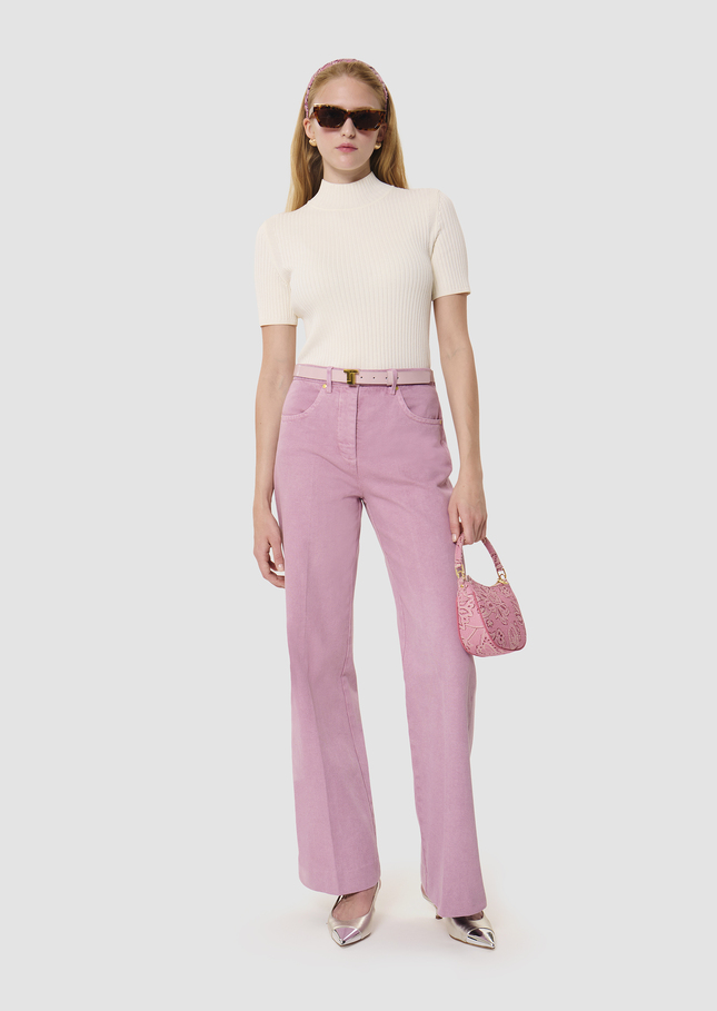 Jerome pink denim jean Old pink TARA JARMON US