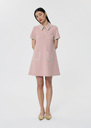 Rubina pink double canvas dress Blush TARA JARMON US