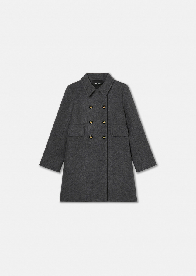 Grey wool coat Marceau Gray grey TARA JARMON US