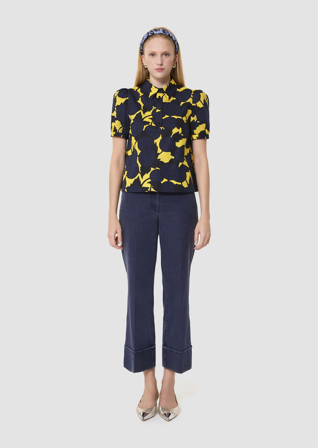 Titouan yellow cherries print top Mimosa TARA JARMON US