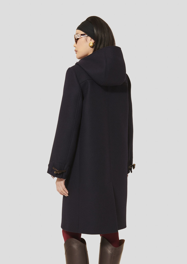 Midnight blue wool coat Manoela Night TARA JARMON US