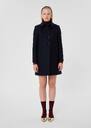 Madeline coat midnight blue woolen cloth Night TARA JARMON US
