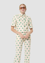 Christine ecru hearts print shirt Pistache TARA JARMON US
