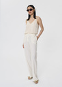 Poupee ecru tailored wool pants Off-white, Poppy TARA JARMON US