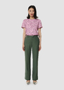 Poupee green tailored wool pants Rosewood, Thym TARA JARMON US