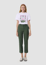 Philippa green tailored wool pants Rosewood, Thym TARA JARMON US