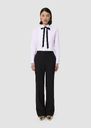 Poupette black tailored canvas pants Black TARA JARMON US