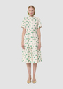 Ricochet green hearts print dress Pistache TARA JARMON US