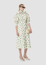 Rivoltine ecru hearts print poplin dress Pistache TARA JARMON US