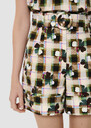 Shelby green short with clover pattern Thym TARA JARMON US
