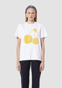 Taracherry white jersey T-shirt Mimosa, Night TARA JARMON US