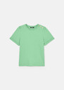 Tampa green double cotton t-shirt Pistache TARA JARMON US