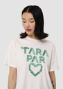 Trefle white double cotton T-shirt Pistache, Yellow TARA JARMON US