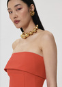 Tonnie red tailored canvas top Off-white, Poppy TARA JARMON US