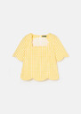 Timothee yellow gingham top Mimosa, Night TARA JARMON US