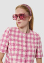 Vanita pink gingham jacket Bonbon TARA JARMON US