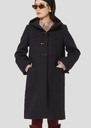 Midnight blue wool coat Manoela Night TARA JARMON US