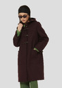 Burgundy wool coat Manoela Fig TARA JARMON US