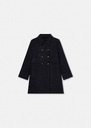 Midnight blue wool coat Marceau Night TARA JARMON US