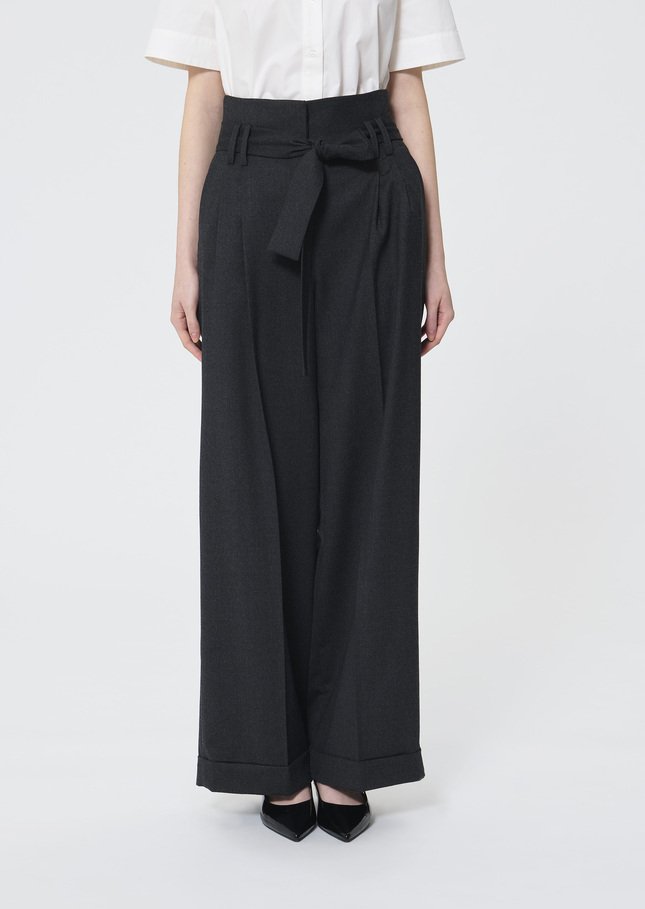 Pia Pants heather grey flannel Gray grey TARA JARMON US