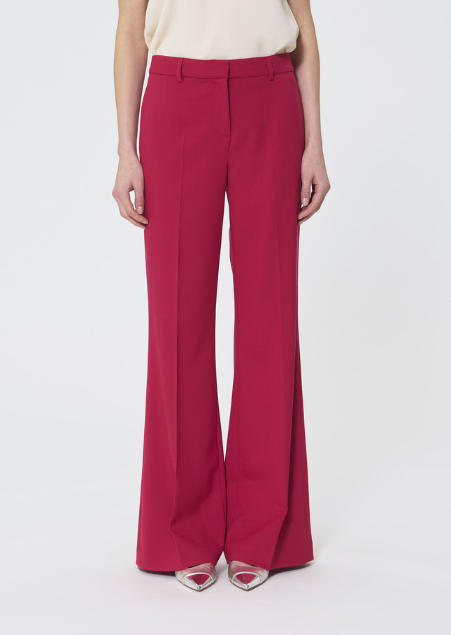 Patrice trousers red in cold wool Garnet TARA JARMON US
