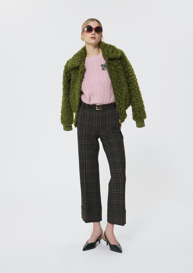 Pierre Pants green checkered Vert anglais TARA JARMON US
