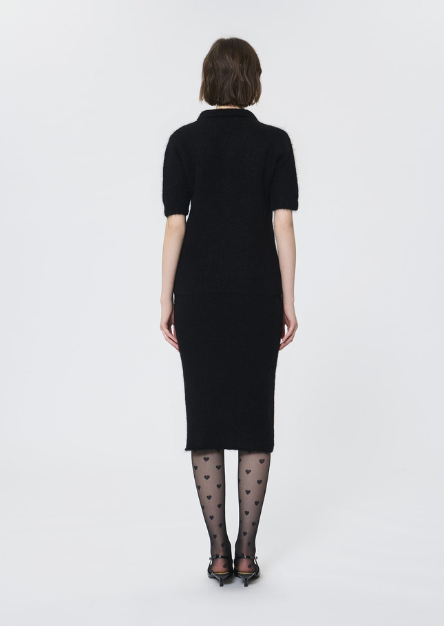 Paulino sweater black brushed alpaca Black TARA JARMON US