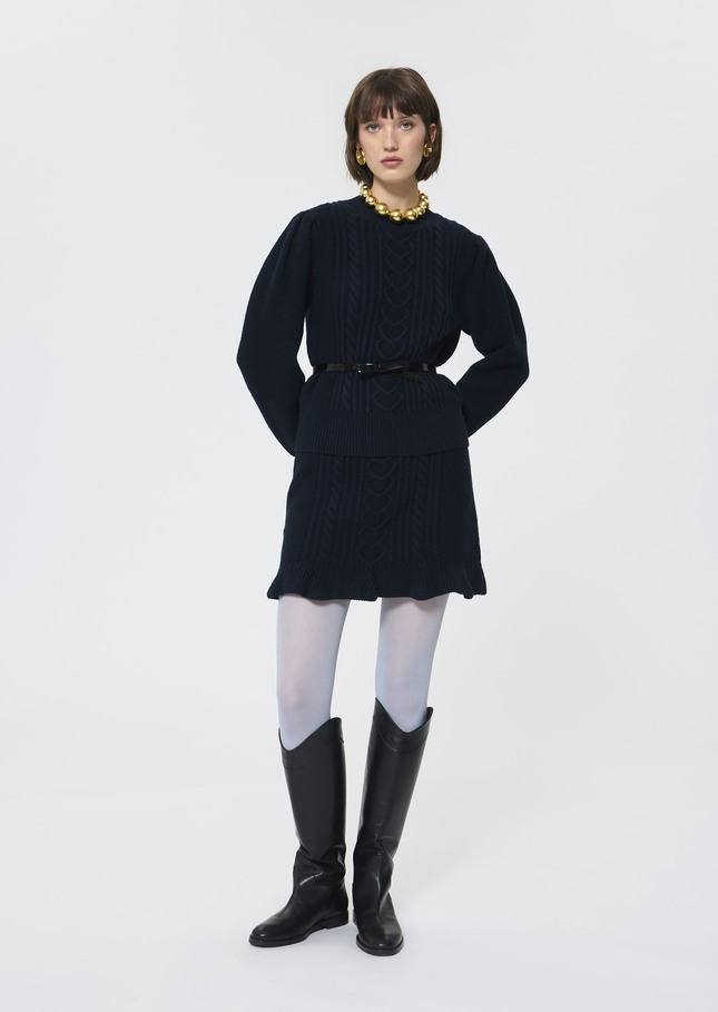 Pongo sweater midnight blue wool Night TARA JARMON US