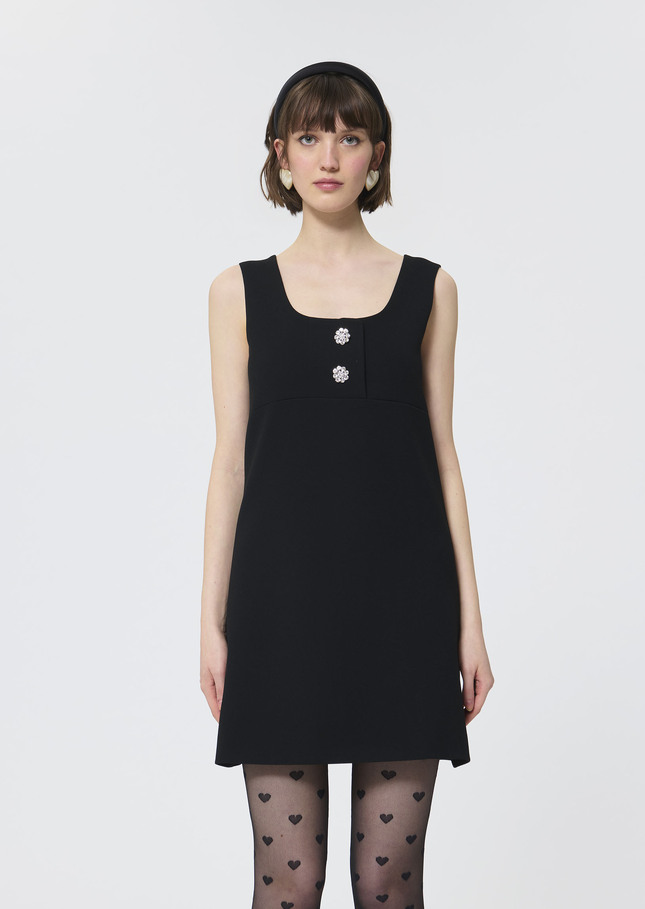 Riley Dress black crepe Black TARA JARMON US