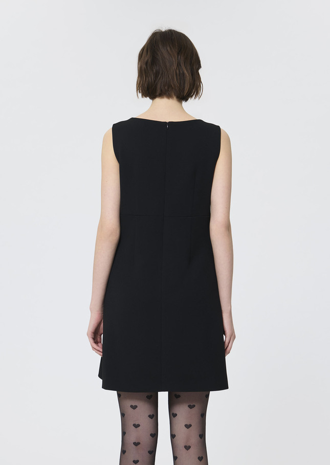 Riley Dress black crepe Black TARA JARMON US