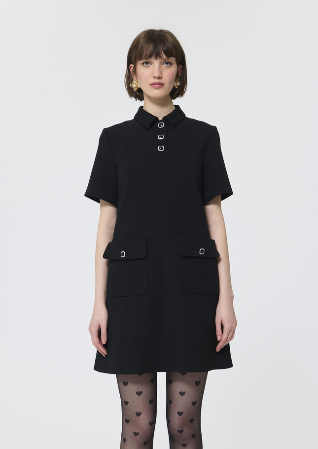 Roanne dress black crepe Black TARA JARMON US