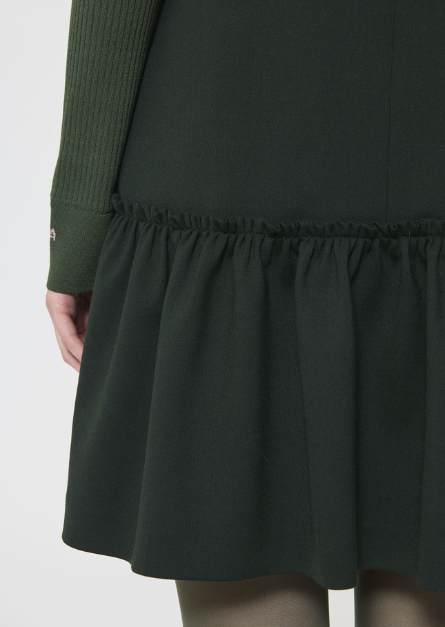 Rosabel dress green flannel Vert anglais TARA JARMON US