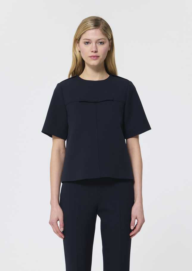 Tea top midnight blue double canvas Night TARA JARMON US