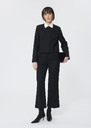 Patrick trousers black in compact canvas Black TARA JARMON US