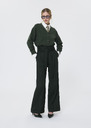 Pia Pants English green flannel Vert anglais TARA JARMON US