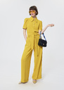 Pia Pants Lemon yellow crepe Lemon yellow TARA JARMON US