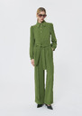 Pia Pants green crepe Cactus TARA JARMON US